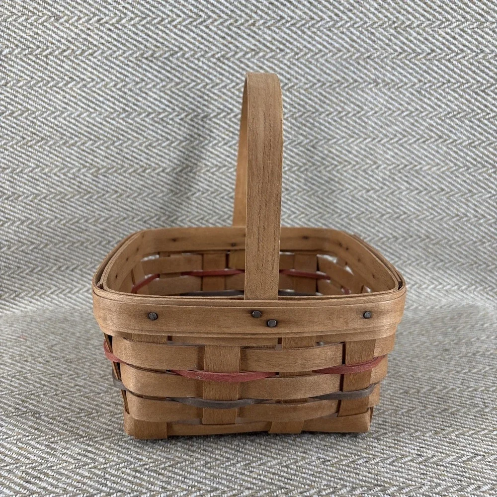 LONGABERGER Basket 1987  7x7 Signed Berry